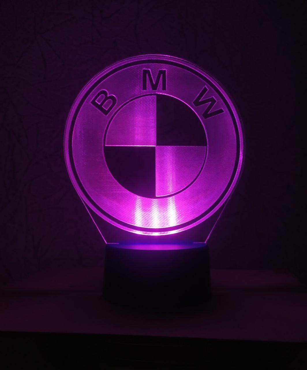 3D-ночник BMW несколько подсветок/bluetooth (1995686459)