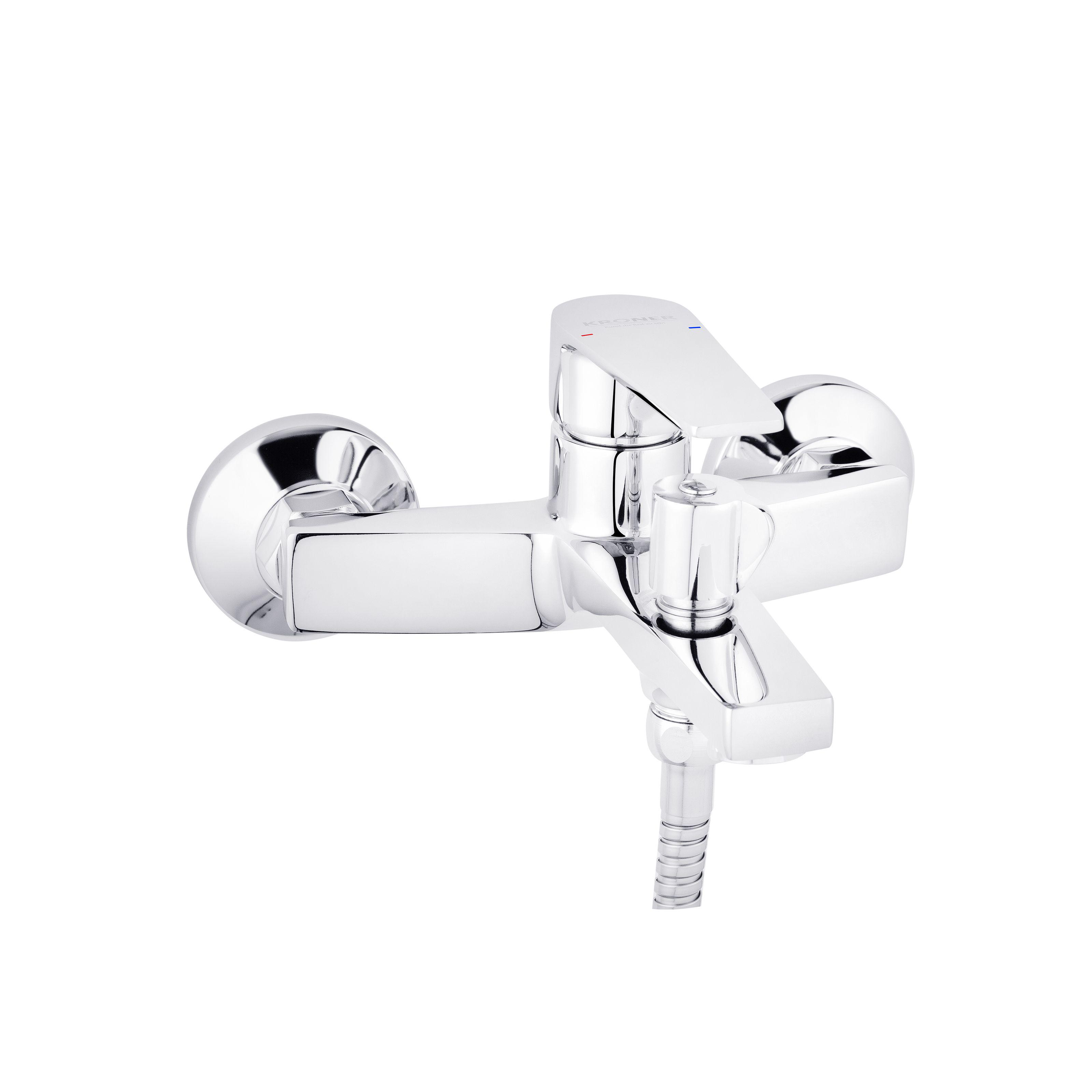 Змішувач для ванної KRONER Eifel-C060 CV023607 одноважільний Хром (136707)