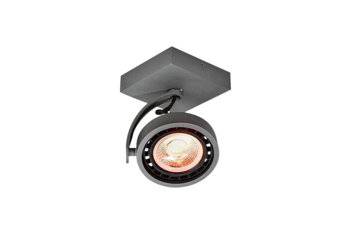 Светильник потолочный GTV WALLY 1хGU10 IP20 ES111 Графитовый (00000036358)