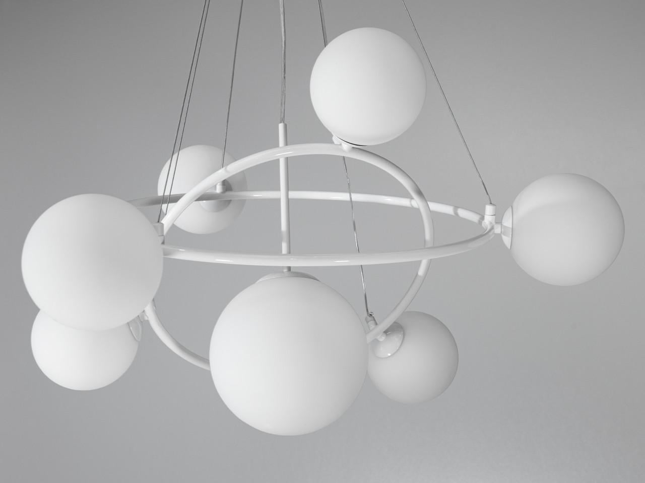 Люстра EcoLed в стиле Loft Пузыри на 7 ламп LQ7048/7A WH Белый