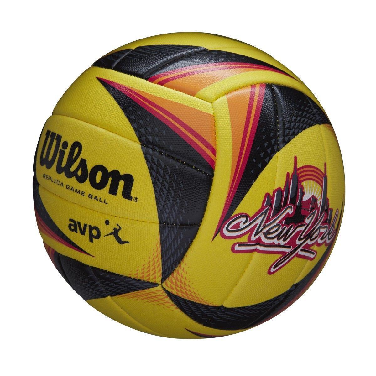 М'яч волейбольний Wilson OPTX AVP REPLICA YELLOW/BK/RD р. 5 (WTH01020XB 5) - фото 3