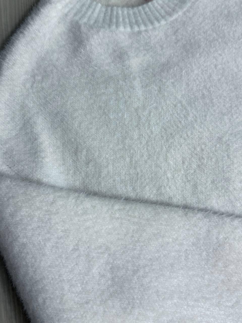 Свитер женский Fancy Matinee 5977 ангора базовый OS Белый (5035) - фото 2 Свитер женский Fancy Matinee 5977 ангора базовый OS Белый (5035) - фото 2