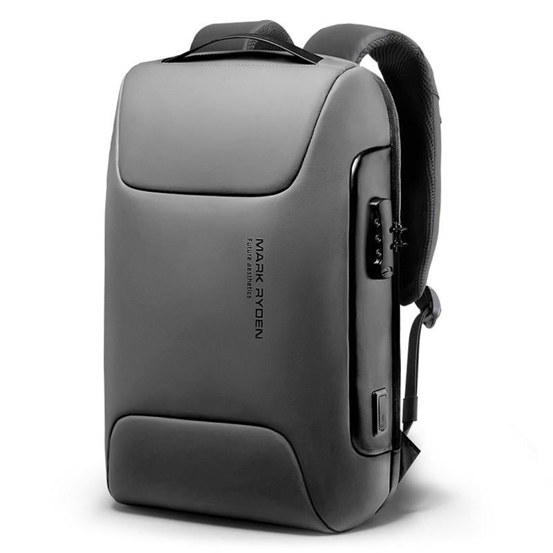Рюкзак міський Mark Ryden 9116 21л з кодовим замком та USB Gray (17584)