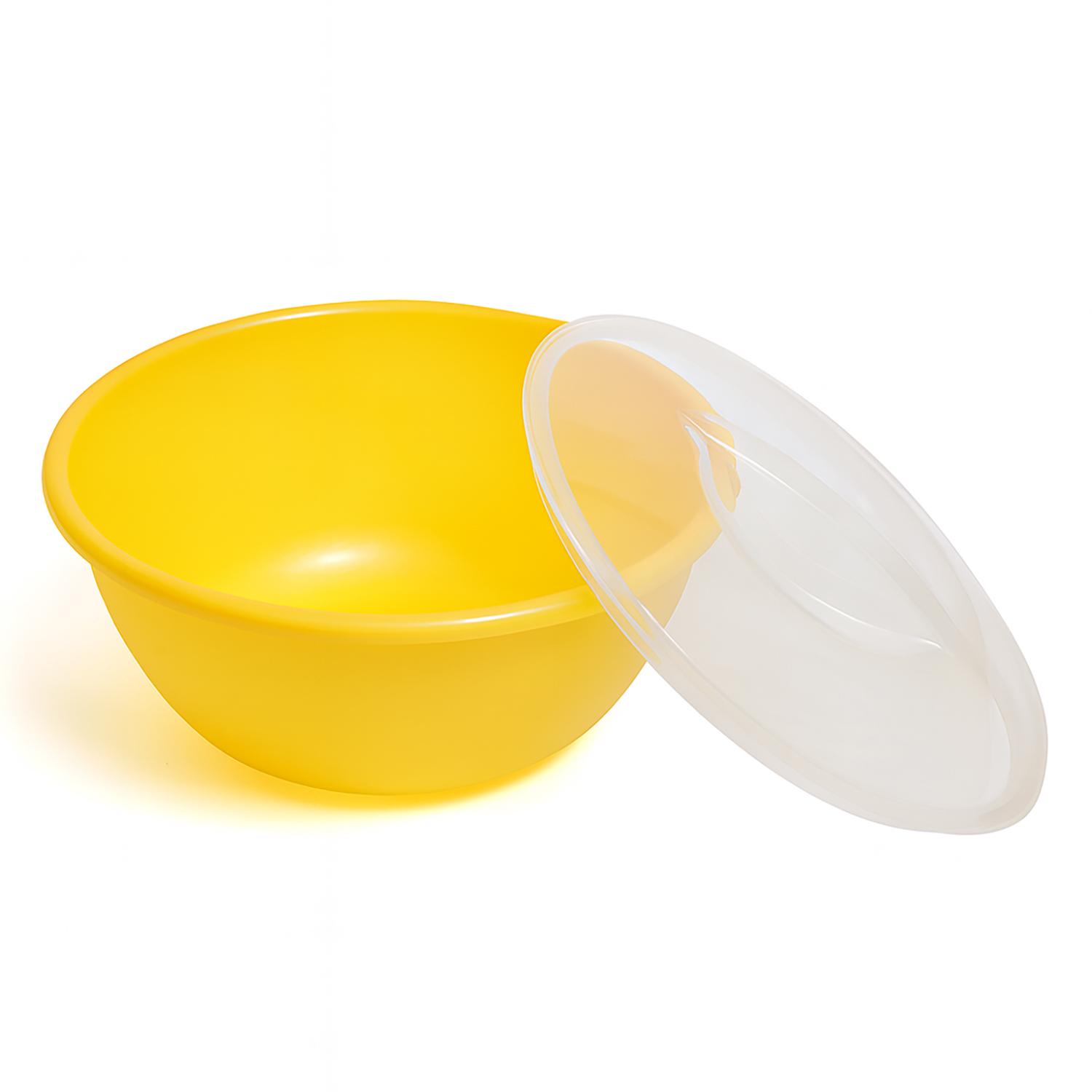 Миска с крышкой Ø  24,6 см 3 л Желтый (87999)