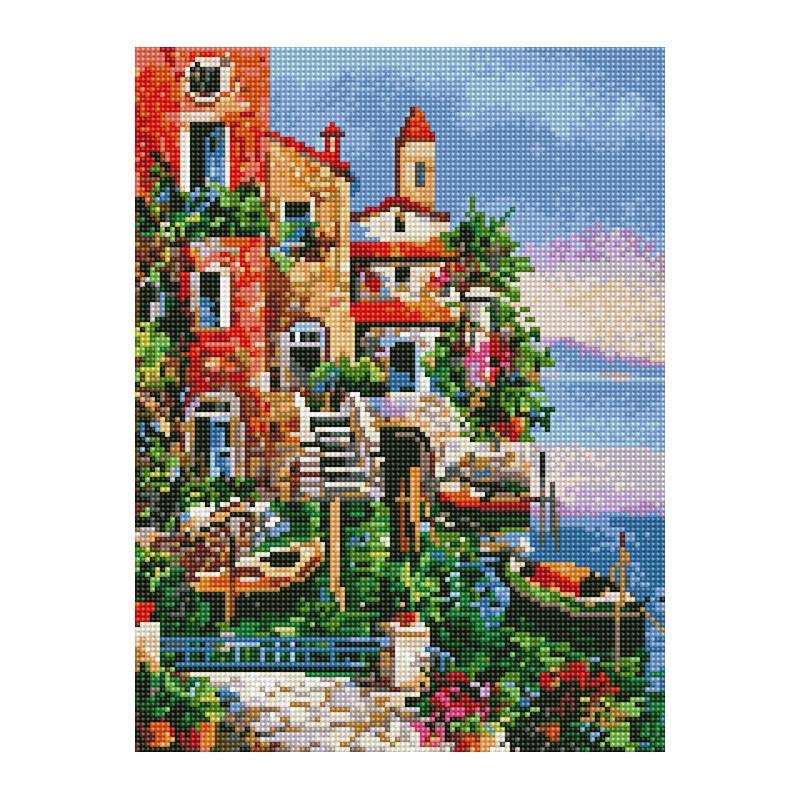 Алмазная мозаика на подрамнике Rainbow Art На причале 40х30 см (EJ1379)