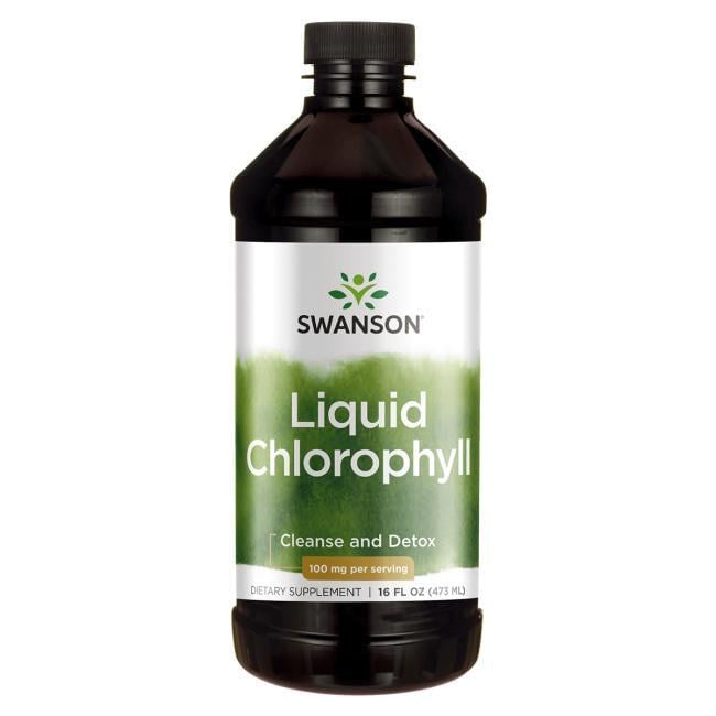 Комплекс для травлення Swanson Liquid Chlorophyll 100 мг 16 ун. 473 мл 31 порція