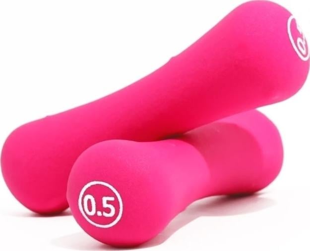 Гантели LiveUp NEOPRENE DUMBBELL 2 шт. 0,5 кг Розовый (LS2002-B05)