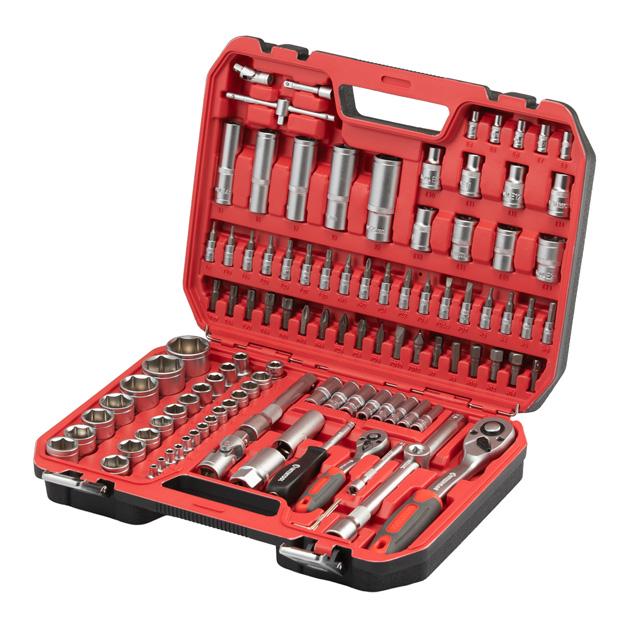 Набор инструментов 1/2" 1/4" 110ед (ET-6108SP) Набор инструментов 1/2" 1/4" 110ед (ET-6108SP)