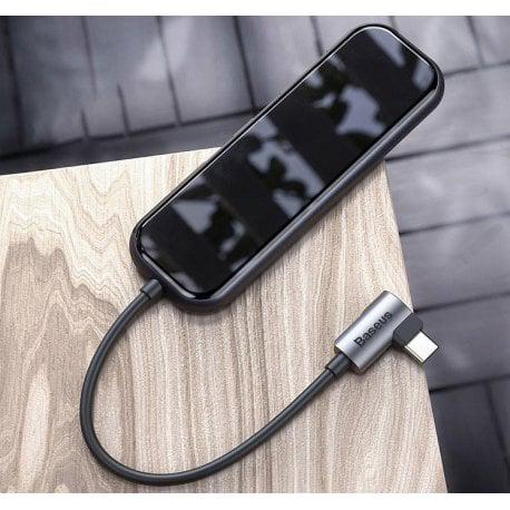 Адаптер BASEUS Multi-functional Hub USB-C to 4xUSB 3.0/PD (CAHUB-EZ0G) - фото 3 Адаптер BASEUS Multi-functional Hub USB-C to 4xUSB 3.0/PD (CAHUB-EZ0G) - фото 3