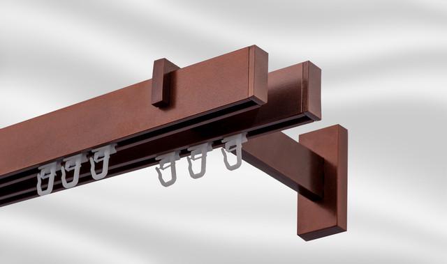 ᐉ Карниз двойной Square Line 300 см Финал Заглушка Медь