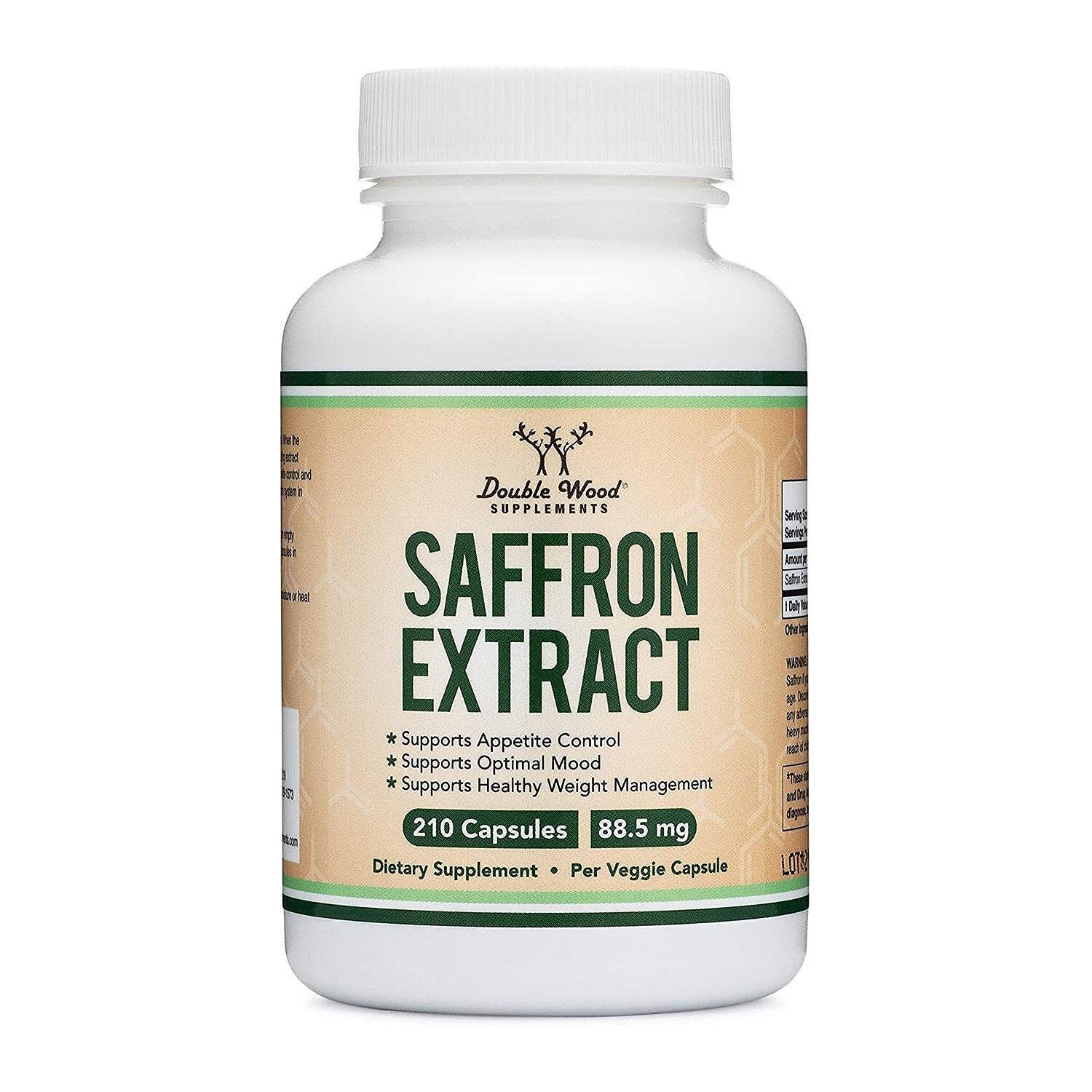 Екстракт шафрану Double Wood Saffron Extract 88.5 mg 210 капс.