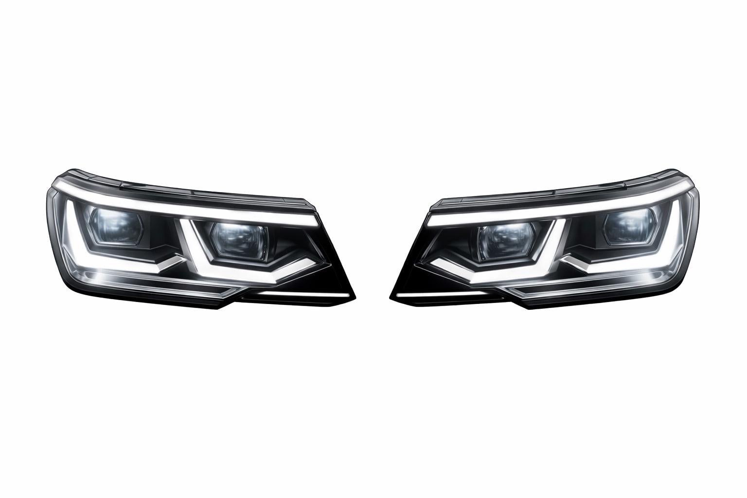 Фары передние GBT Full LED для 2020-2024 комплект 2 шт. для Volkswagen Tiguan 2016-2023 поликарбонат Черный Фары передние GBT Full LED для 2020-2024 комплект 2 шт. для Volkswagen Tiguan 2016-2023 поликарбонат Черный