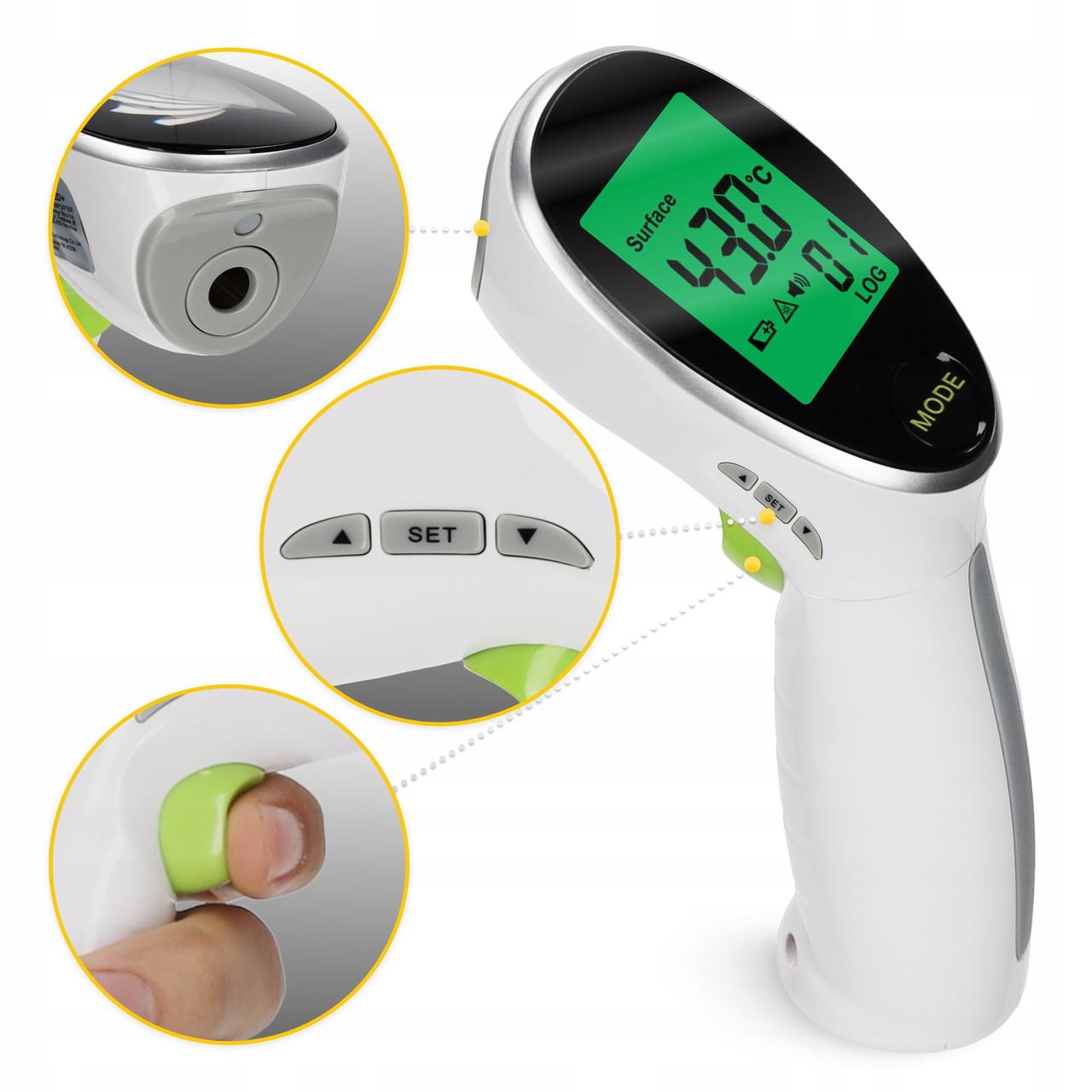 Термометр безконтактний 4fizjo MED+ інфрачервоний (P-5905973402064) - фото 3 Термометр безконтактний 4fizjo MED+ інфрачервоний (P-5905973402064) - фото 3