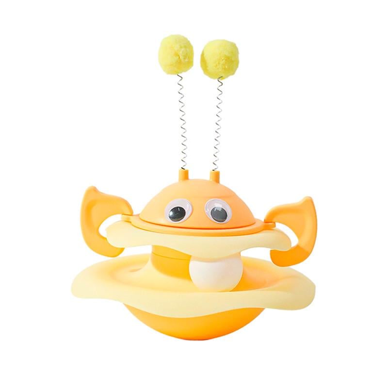 Игрушка для кошек Taotaopets 014435 Неваляшка интеллектуальная Yellow (34764152)