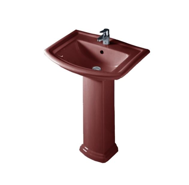 Комплект раковина с пьедесталом RAK Ceramics Washington 76 см Бордовый