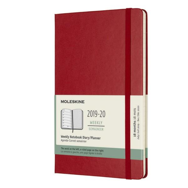 Еженедельник Moleskine 2019-2020 средний Красный (DHF218WN3Y20)