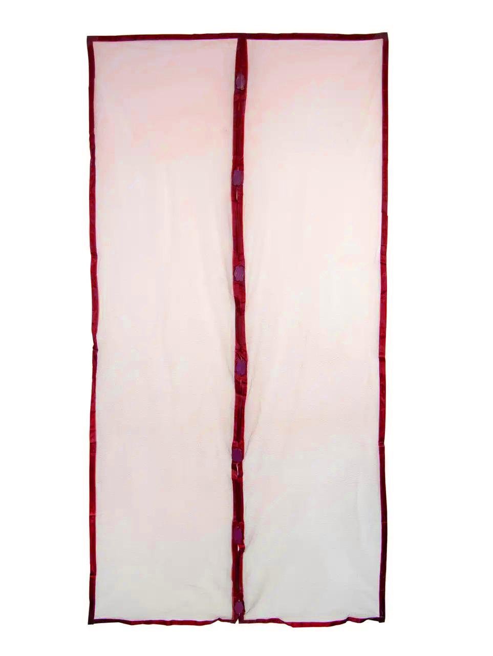 Москитная сетка на дверь на магнитах 100х210 см Бордовый (1000611-Burgundy)