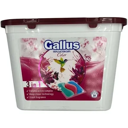 Капсулы для стирки Gallus Color 3в1 30 стирок 30 шт.