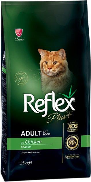 Корм сухой полноценный и сбалансированный для котов Reflex Plus с курицей 15 кг (11237169) Корм сухой полноценный и сбалансированный для котов Reflex Plus с курицей 15 кг (11237169)