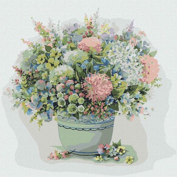 Картина по номерам Идейка Весенняя гармония 40х40 см в термопакете (KHO3149)