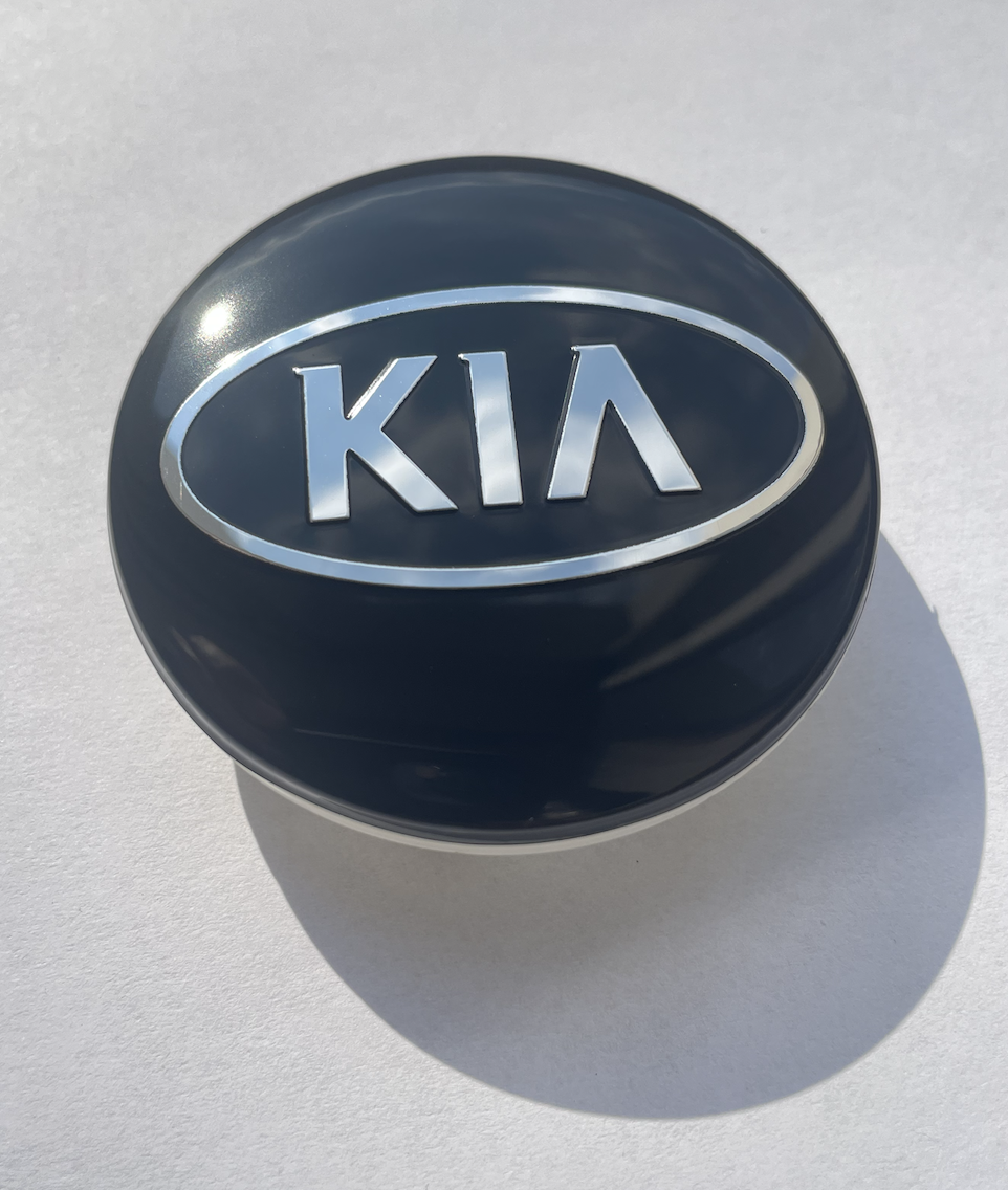 Заглушки дисков KIA 58 мм Черный/Хром (26551573)