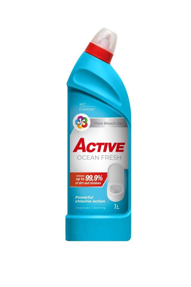 Средство для мытья туалета Active Ocean Fresh 1 л (37202644)