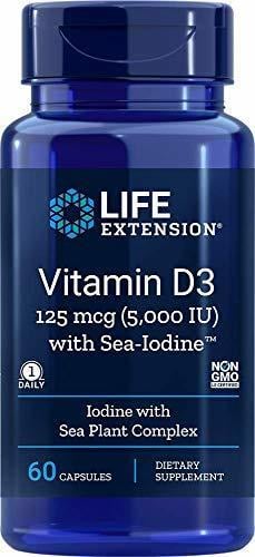 Витамин D Life Extension Vitamin D3 5.000 60 Caps