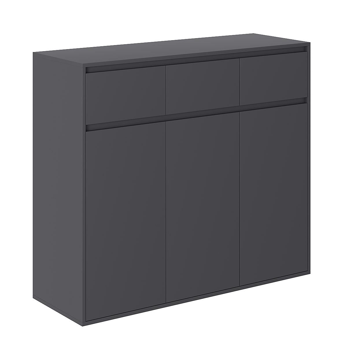 Комод Light 3x3 1038x1200x420 мм Графит (GALT02070000000)
