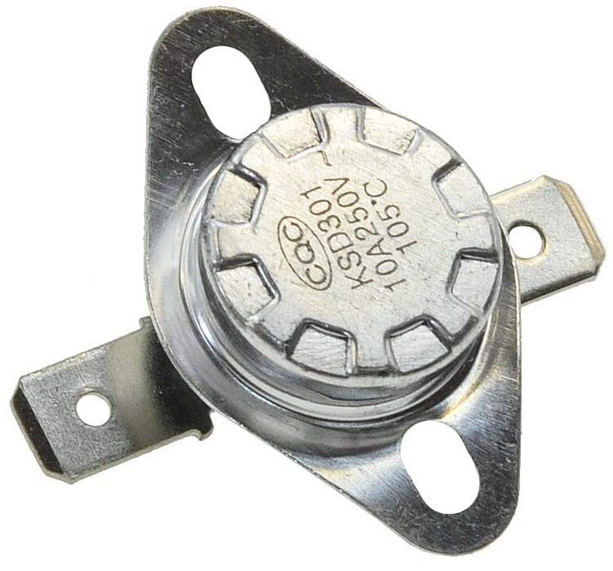 Термореле KSD 301 105 х C 10A 250V с кнопкой для утюгов и обогревателей (tr075)