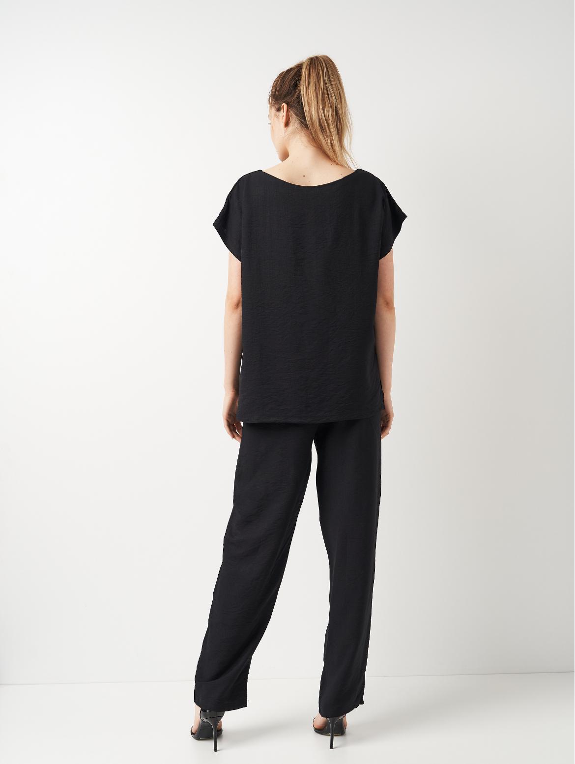 Костюм женский с муслина Наргиз р. 52 Черный - фото 2 Костюм женский с муслина Наргиз р. 52 Черный - фото 2