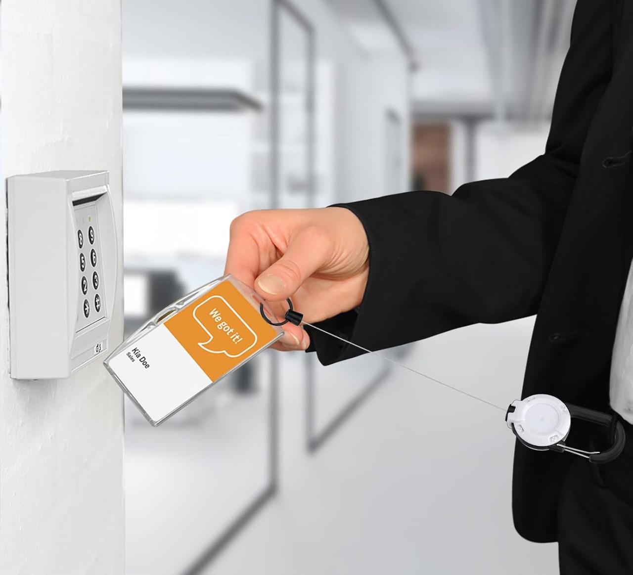 Карабін висувний з тросом 60 см Білий (2448364346) - фото 3 Карабін висувний з тросом 60 см Білий (2448364346) - фото 3