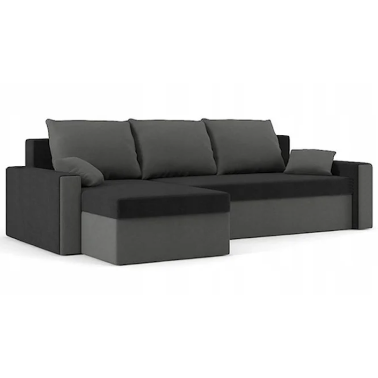 Диван кутовий Зеус 235х140 см Чорний/Сірий (25484912) Диван кутовий Зеус 235х140 см Чорний/Сірий (25484912)