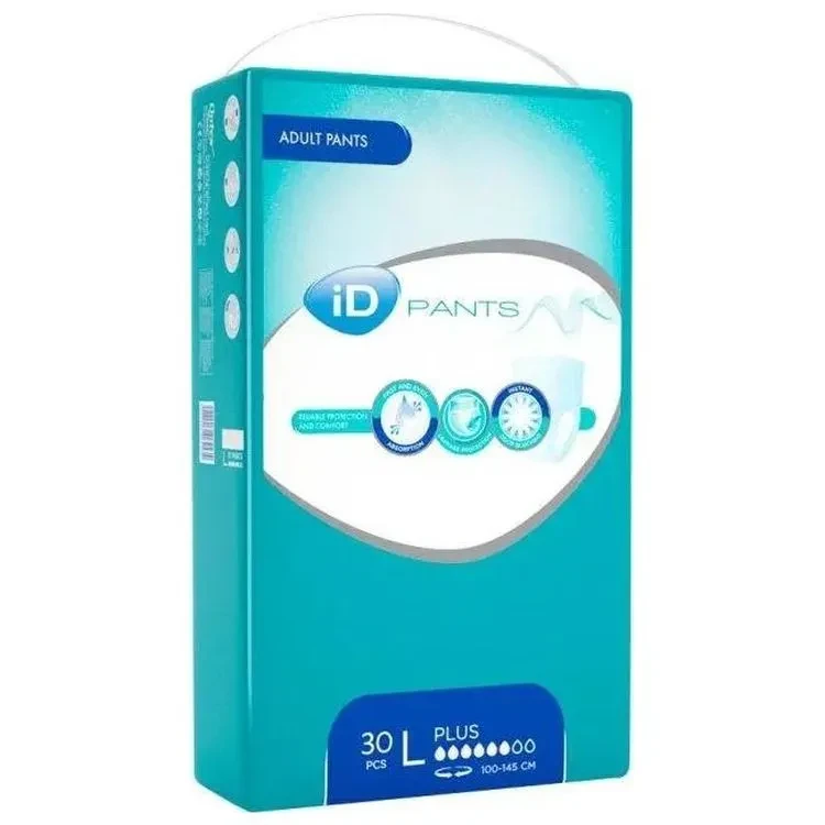 Подгузники-трусики для взрослых iD Pants Plus L №30 (000005306) Подгузники-трусики для взрослых iD Pants Plus L №30 (000005306)