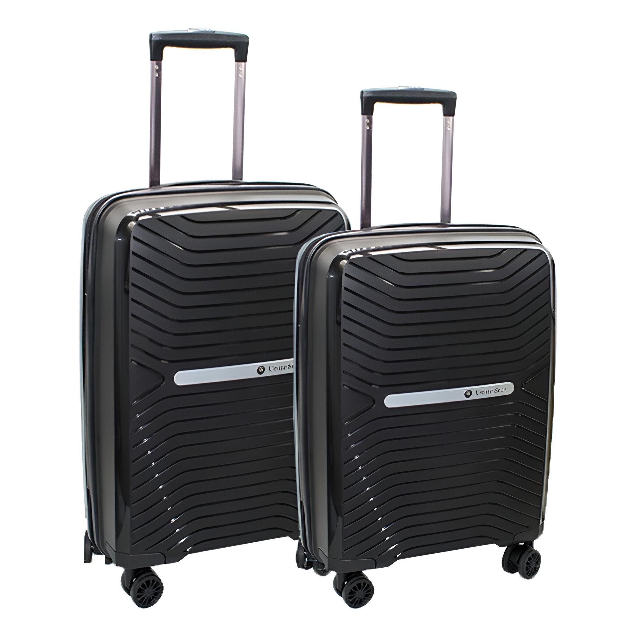 Набір валіз Unite Star 2в1 ABS-пластик з кодовим замком та телескопічною ручкою Чорний (7024) - фото 1 Набір валіз Unite Star 2в1 ABS-пластик з кодовим замком та телескопічною ручкою Чорний (7024) - фото 1