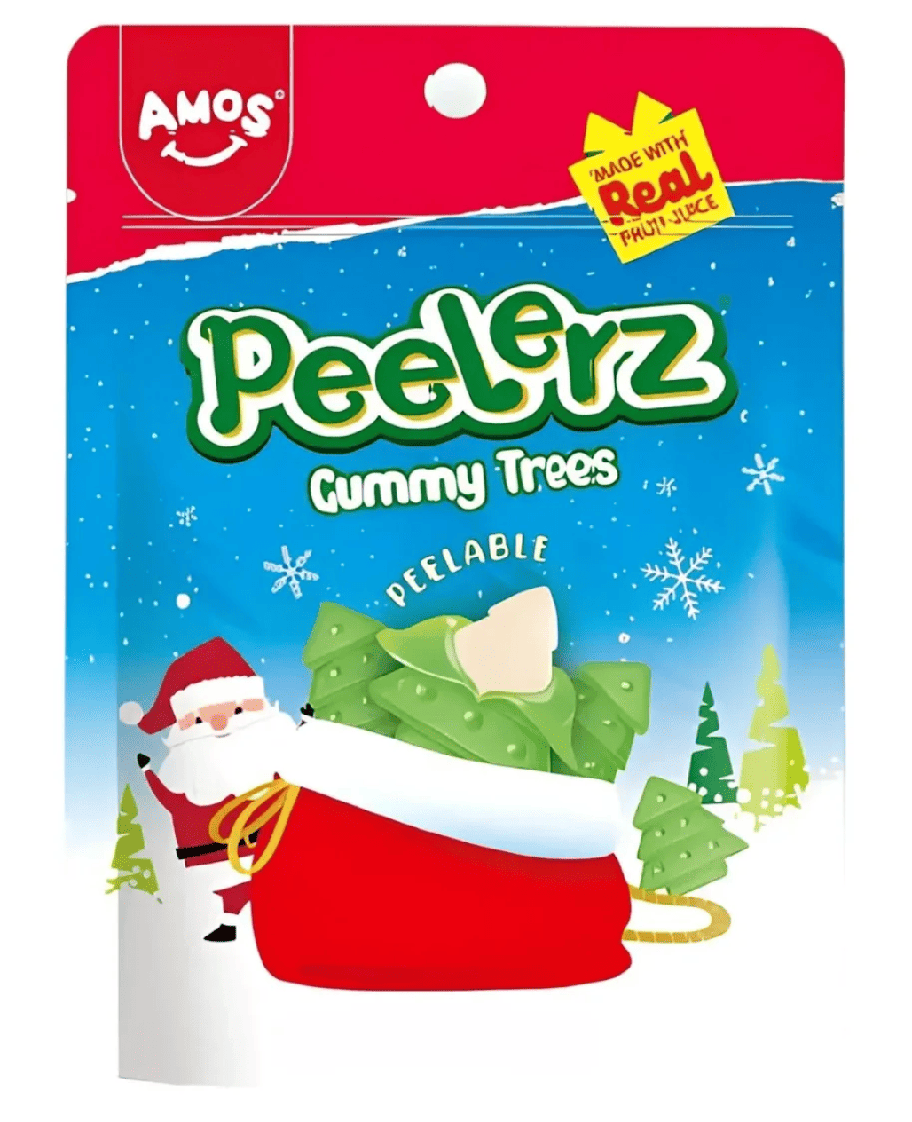 Конфеты желейные 4D Amos Peelerz Christmas Tree 170 г (2825302822)