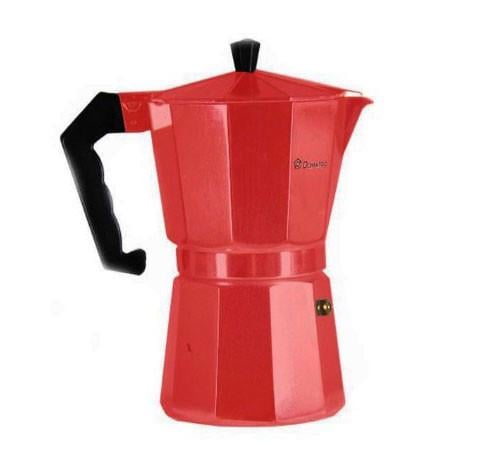 Гейзерная кофеварка Domatec DT-2709 на 9 чашек Красный (2567600883) - фото 2 Гейзерная кофеварка Domatec DT-2709 на 9 чашек Красный (2567600883) - фото 2