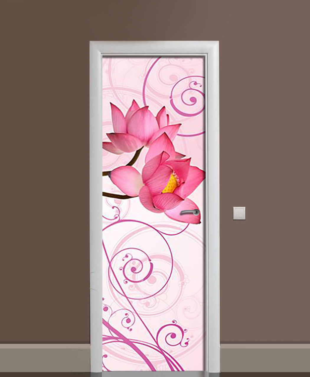 Наклейка 3D на двери Zatarga Женственность природы виниловая 650х2000 мм (1323464750) Наклейка 3D на двери Zatarga Женственность природы виниловая 650х2000 мм (1323464750)