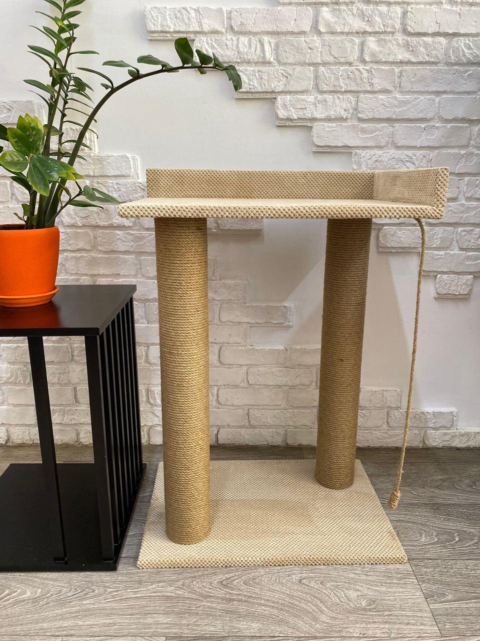 Когтеточка с лежанкой 85 см Бежевый (21706976)