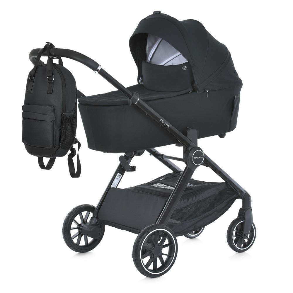 Коляска універсальна El Camino Jet Black ME 1126 GENESIS 2в1 - фото 8