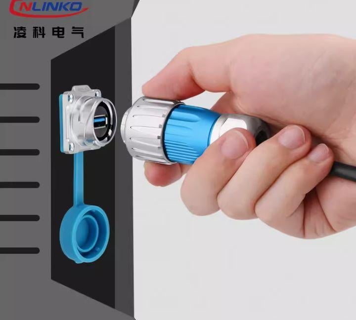 Роз'єм герметичний USB CNLINKO DH24-USB3-MP-MP-1M-001 кабель 1 м (2338163271) - фото 2 Роз'єм герметичний USB CNLINKO DH24-USB3-MP-MP-1M-001 кабель 1 м (2338163271) - фото 2