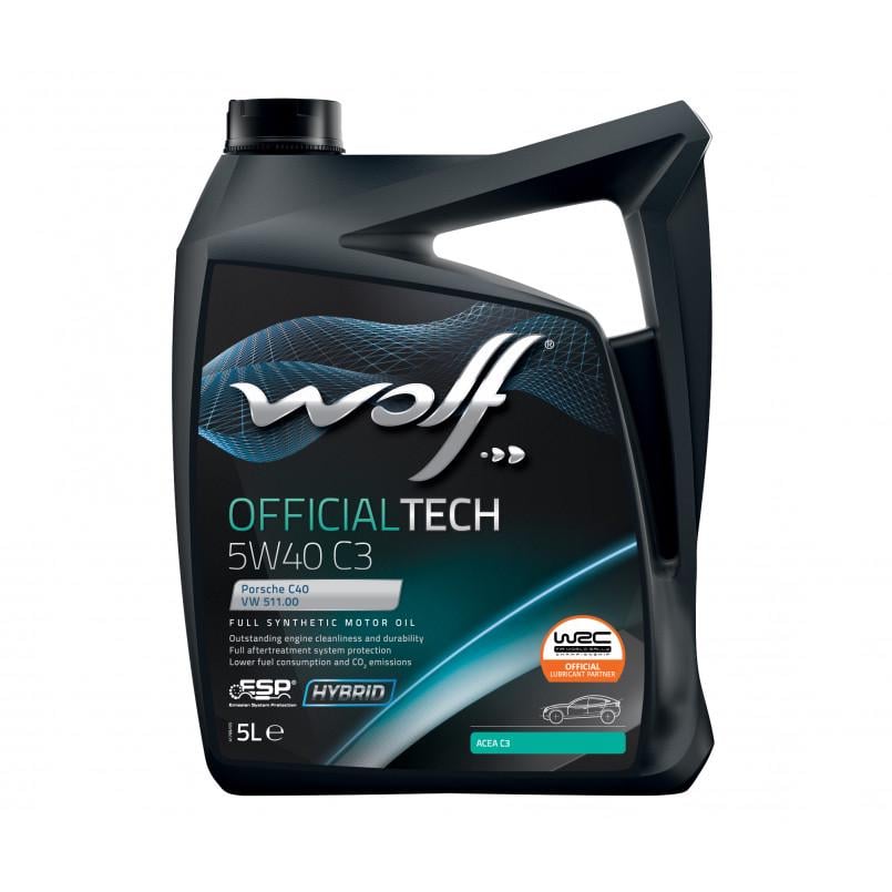 Моторное масло WOLF OFFICIALTECH 5W40 C3 5 л