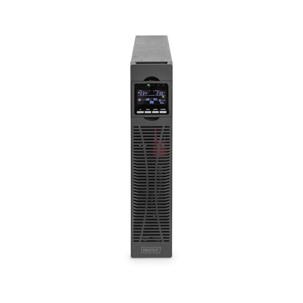 Джерело безперебійного живлення Digitus OnLine 1000VA/1000W LCD 8xC13 RJ45 RS232 USB Rack/Tower (DN-170093) - фото 5