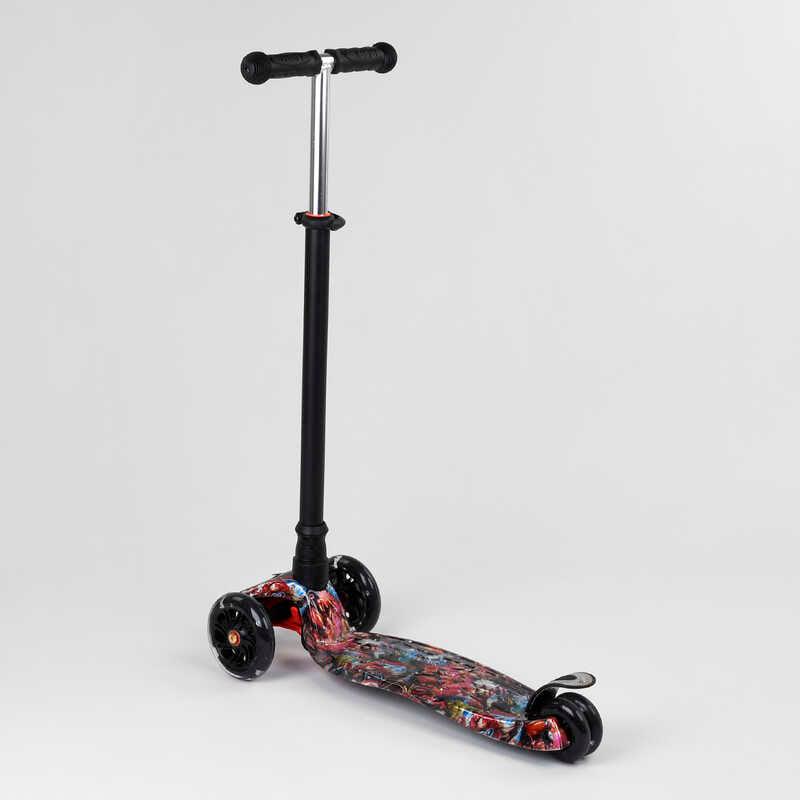 Самокат Best Scooter A 25780/779-1544 MAXI пластмассовый 4 колеса PU d 12 см