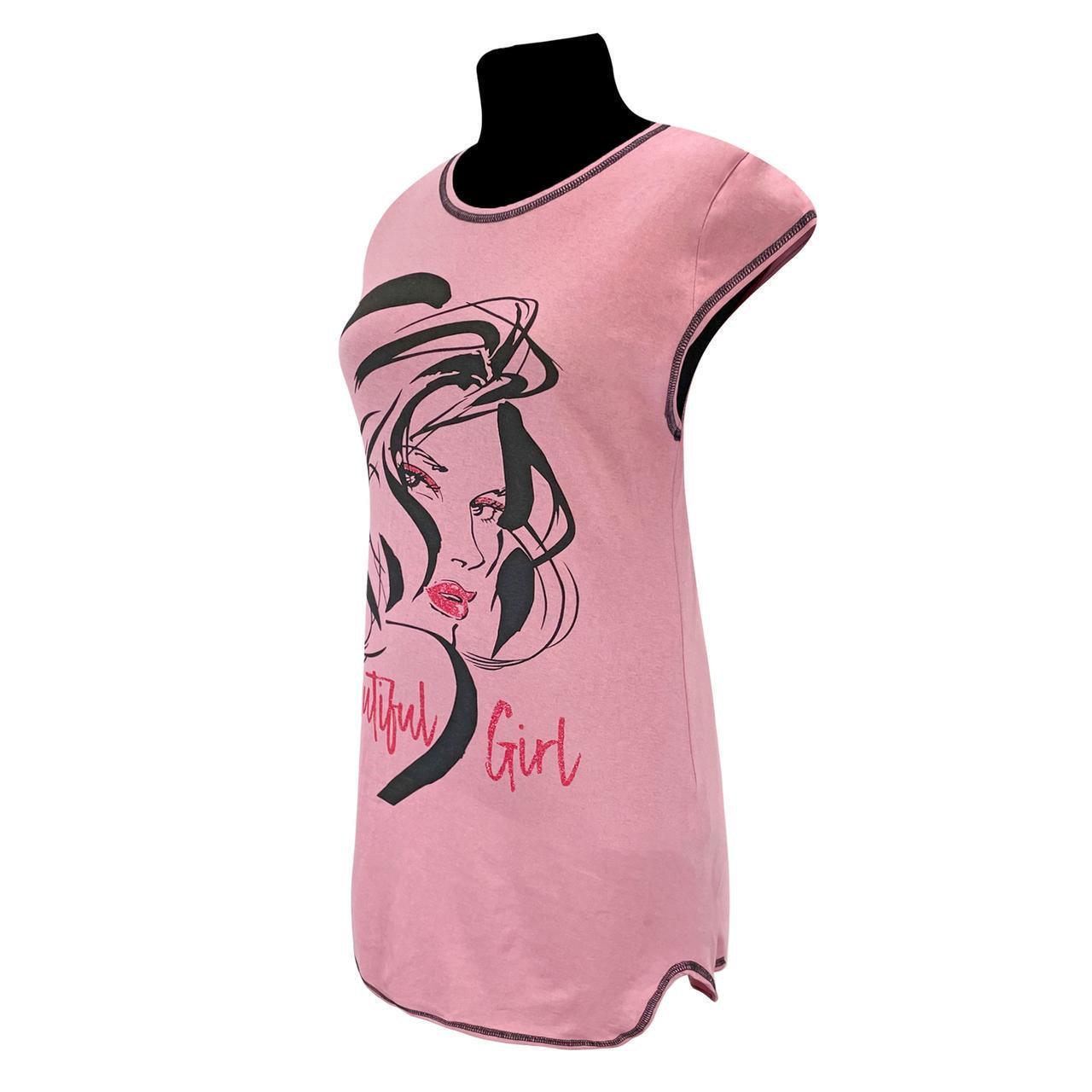 Туника женская летняя 930 Beautiful girl р. 44/46 Пудровый (1773562943) - фото 2