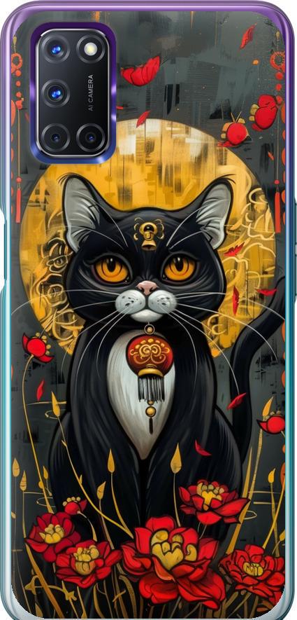 Чехол на Oppo A72 China Cat (6134u-2011-42517) Чехол на Oppo A72 China Cat (6134u-2011-42517)