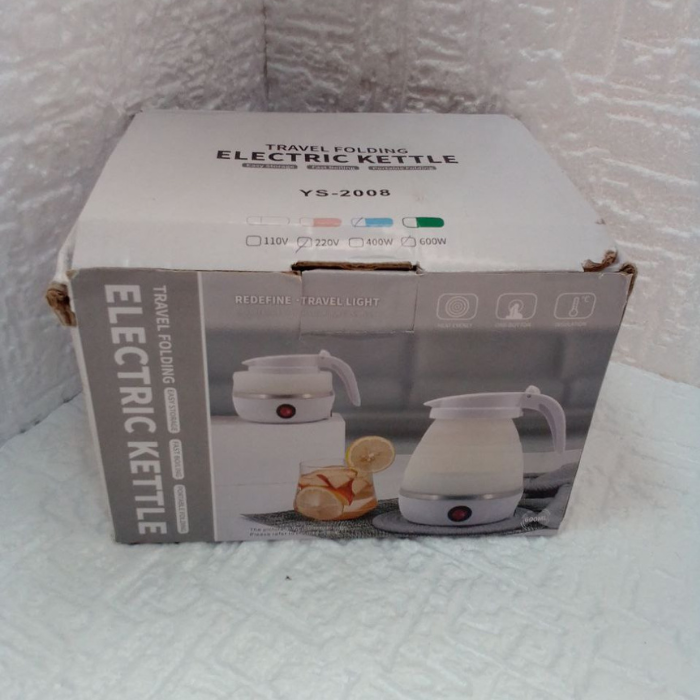 Электрочайник дорожный Electric Kettle EK-2354 силиконовый Голубой (EK-2354г) - фото 6