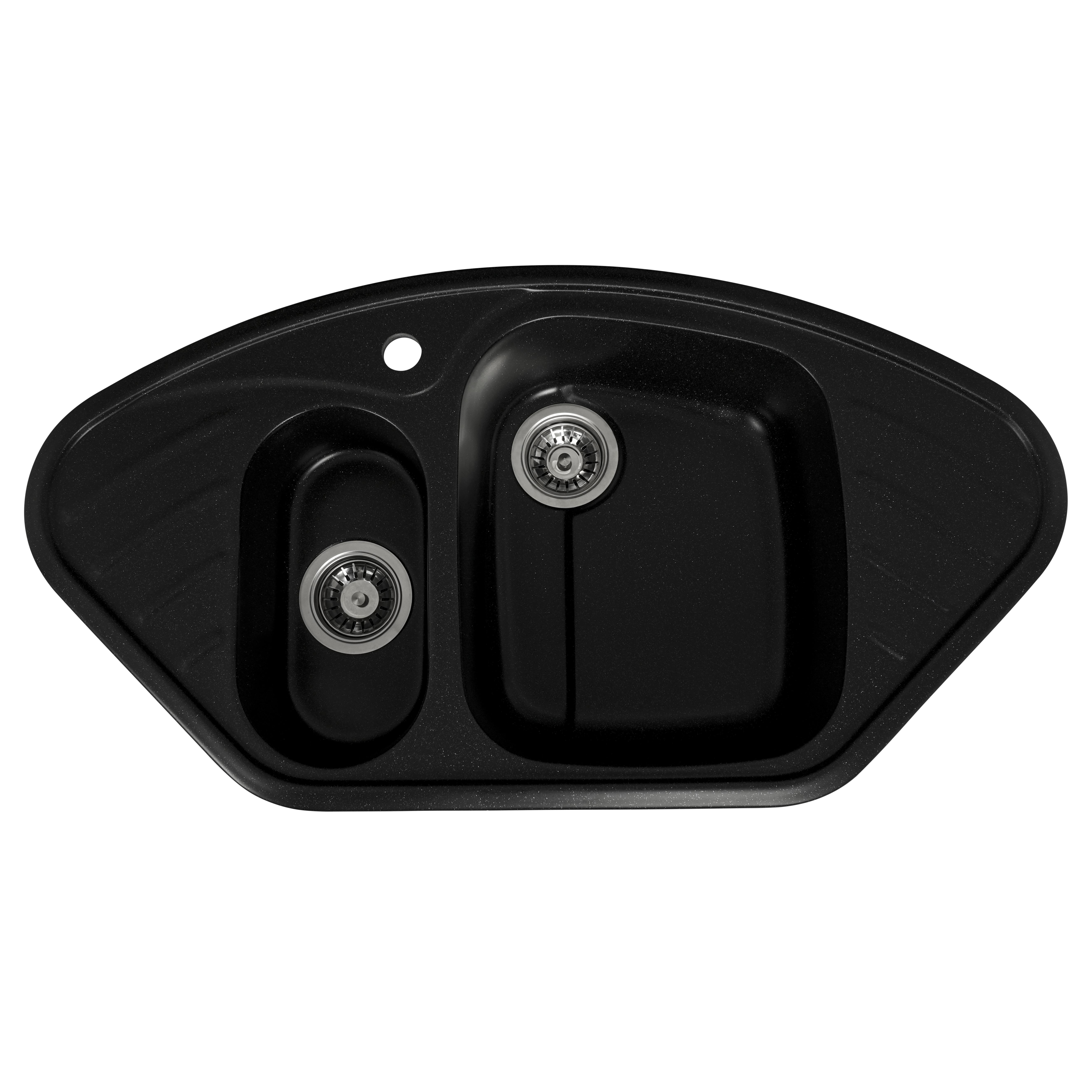 Мийка для кухні Platinum 9250UW Largo граніт глянець Чорний металік (000024921) Мийка для кухні Platinum 9250UW Largo граніт глянець Чорний металік (000024921)