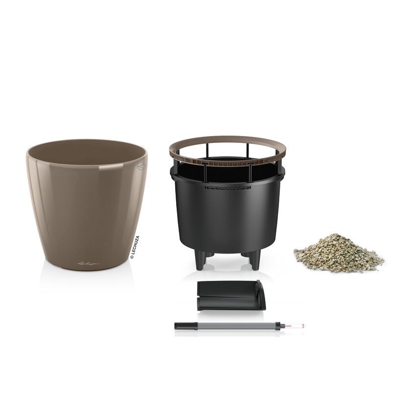 Вазон Lechuza Classico Premium LS 43 см Сіро-коричневий (A-013804) - фото 3