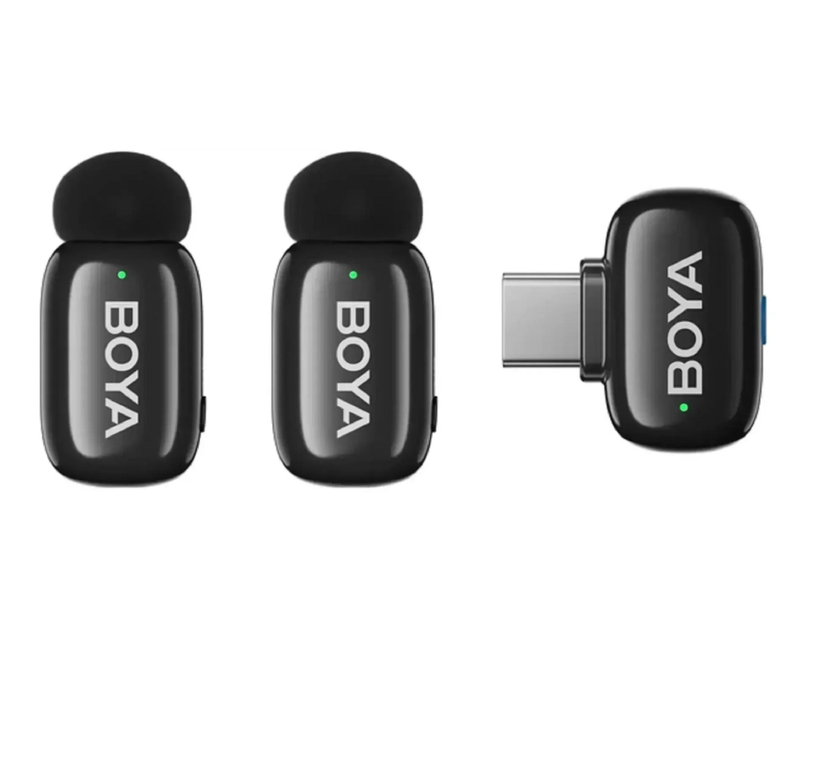 Микрофон петличный Boya mini 2 2026 USB Type-C для iPhone и Android беспроводной для телефона 2 шт. (50074)