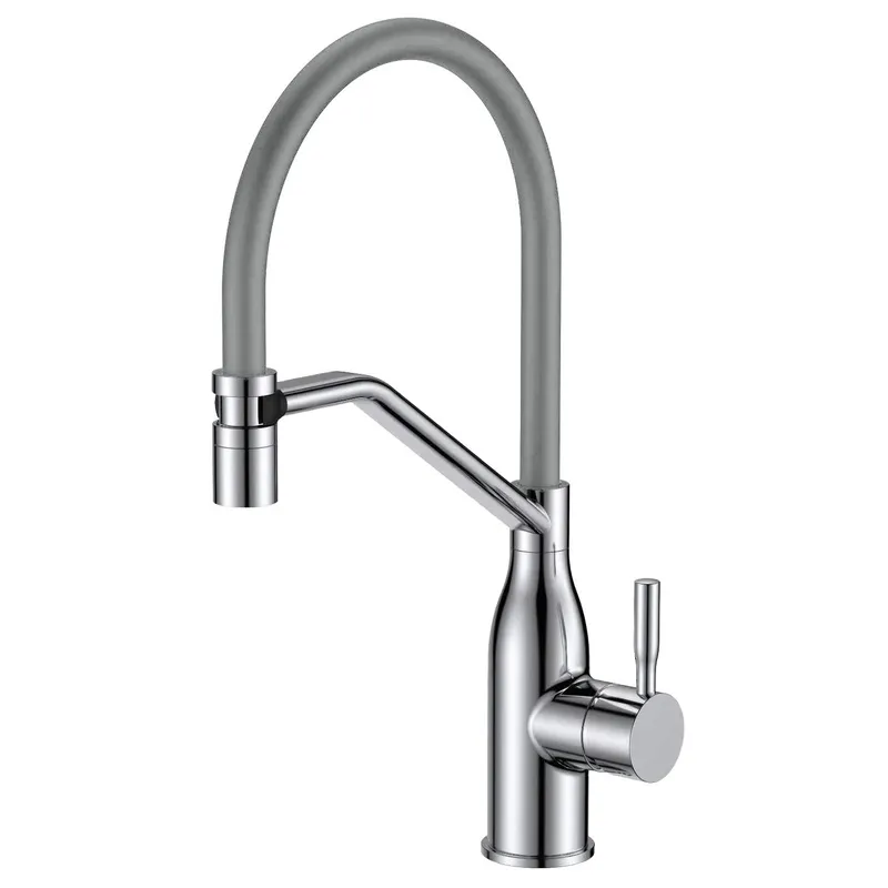 Змішувач для кухні MIXXUS Premium GRAVITY 017 Nut SS Refl Grey (MI8407)